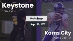 Matchup: Keystone vs. Karns City  2017