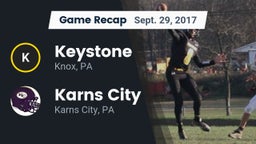 Recap: Keystone  vs. Karns City  2017