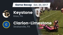 Recap: Keystone  vs. Clarion-Limestone  2017