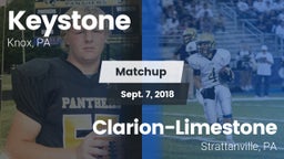 Matchup: Keystone vs. Clarion-Limestone  2018