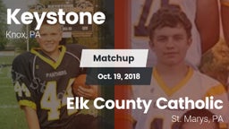 Matchup: Keystone vs. Elk County Catholic  2018