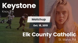 Matchup: Keystone vs. Elk County Catholic  2019
