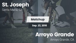 Matchup: St. Joseph vs. Arroyo Grande  2016