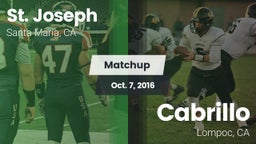 Matchup: St. Joseph vs. Cabrillo  2016