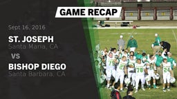 Recap: St. Joseph  vs. Bishop Diego  2016