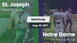 Matchup: St. Joseph vs. Notre Dame  2017