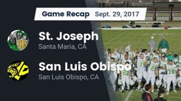 Recap: St. Joseph  vs. San Luis Obispo  2017