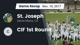 Recap: St. Joseph  vs. CIF 1st Round 2017