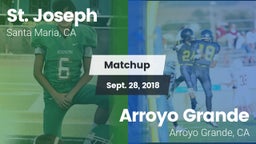 Matchup: St. Joseph vs. Arroyo Grande  2018