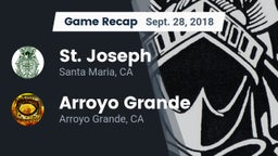 Recap: St. Joseph  vs. Arroyo Grande  2018