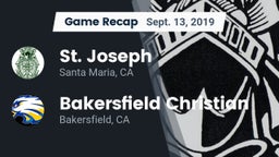 Recap: St. Joseph  vs. Bakersfield Christian  2019