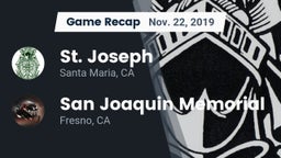 Recap: St. Joseph  vs. San Joaquin Memorial  2019