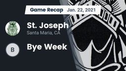 Recap: St. Joseph  vs. Bye Week 2021