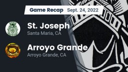 Recap: St. Joseph  vs. Arroyo Grande  2022