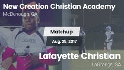 Matchup: New Creations Christ vs. Lafayette Christian  2017