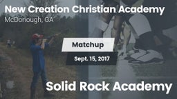 Matchup: New Creations Christ vs. Solid Rock Academy 2017