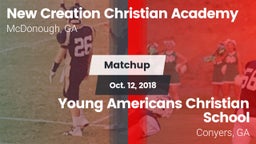 Matchup: New Creations Christ vs. Young Americans Christian School 2018
