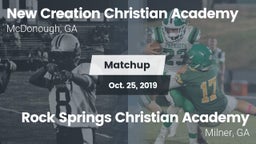 Matchup: New Creations Christ vs. Rock Springs Christian Academy 2019