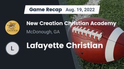 Recap: New Creation Christian Academy vs. Lafayette Christian 2022