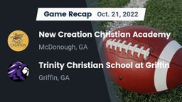 Recap: New Creation Christian Academy vs. Trinity Christian School at Griffin 2022