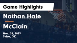 Nathan Hale  vs McClain  Game Highlights - Nov. 28, 2023