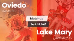 Matchup: Oviedo vs. Lake Mary  2018