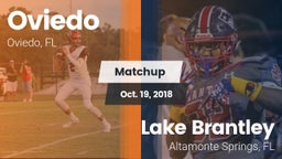 Matchup: Oviedo vs. Lake Brantley  2018