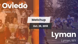 Matchup: Oviedo vs. Lyman  2018