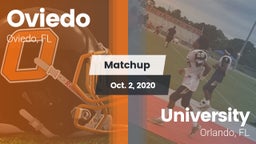 Matchup: Oviedo vs. University  2020