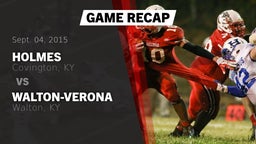 Recap: Holmes  vs. Walton-Verona  2015