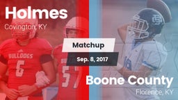 Matchup: Holmes vs. Boone County  2017
