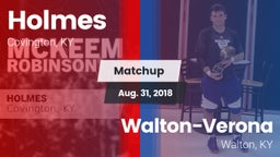 Matchup: Holmes vs. Walton-Verona  2018