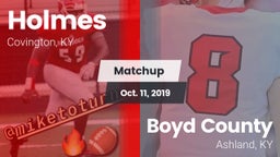 Matchup: Holmes vs. Boyd County  2019