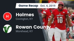 Recap: Holmes  vs. Rowan County  2019