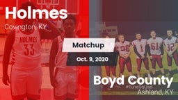 Matchup: Holmes vs. Boyd County  2020