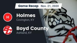 Recap: Holmes  vs. Boyd County  2020
