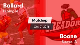 Matchup: Ballard vs. Boone  2016