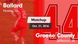 Matchup: Ballard vs. Greene County  2016