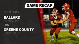 Recap: Ballard  vs. Greene County  2016