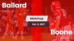 Matchup: Ballard vs. Boone  2017