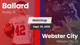 Matchup: Ballard vs. Webster City  2020