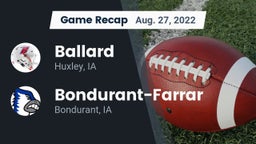 Recap: Ballard  vs. Bondurant-Farrar  2022