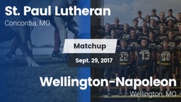 Matchup: St. Paul Lutheran vs. Wellington-Napoleon  2017