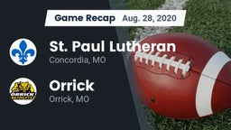 Recap: St. Paul Lutheran  vs. Orrick  2020