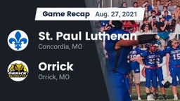 Recap: St. Paul Lutheran  vs. Orrick  2021