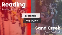 Matchup: Reading vs. Sand Creek  2018