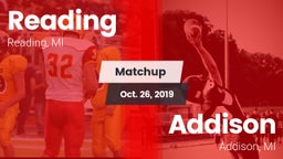 Matchup: Reading vs. Addison  2019