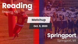 Matchup: Reading vs. Springport  2020