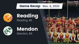 Recap: Reading  vs. Mendon  2020