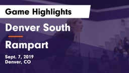 Denver South  vs Rampart  Game Highlights - Sept. 7, 2019